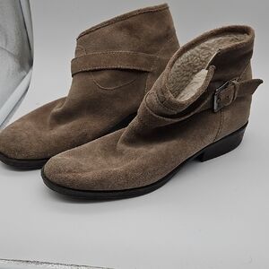 Ivanka Trump Brown Suede Ankle Boots